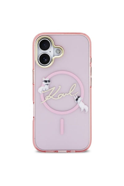 Karl Lagerfeld Choupette MagSafe Case for iPhone 17 - Pink