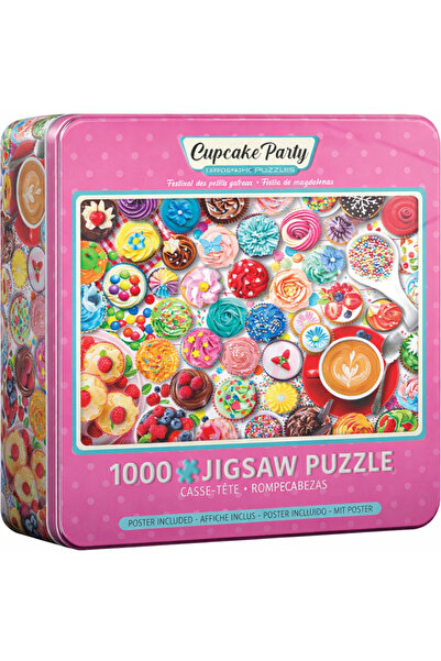 Eurographics Cupcake Party 1000 Piece Puzzle In A Collectible Tin