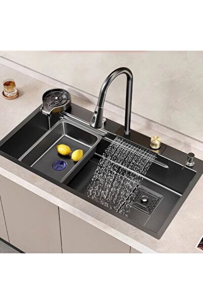 Hausberg Multifunctional Kitchen Sink Stainless Steel LED 70 x 45 x 25