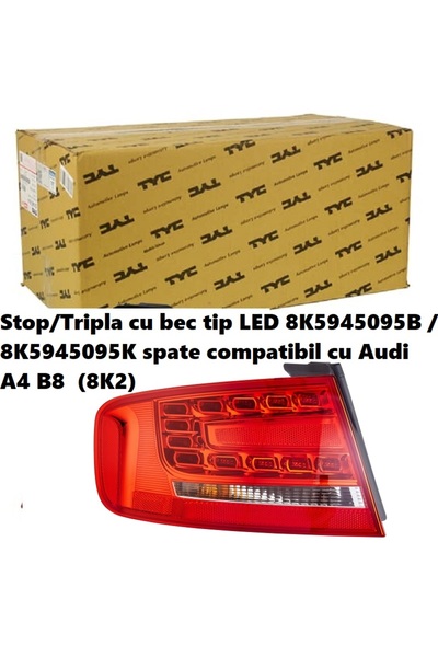 TYC Rear brake light Audi A4 B8 left LED