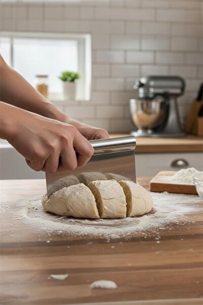 Bayev Steel Spatula Dough Cutter Scraper Pastry Plastering Tool 15 cm