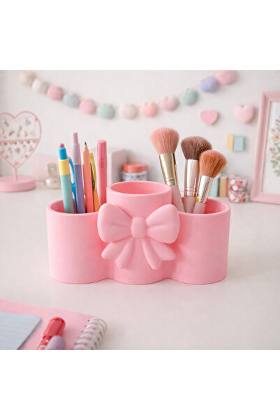 shop Multi-Purpose Organizer with Bow – Pen Holder & Makeup Brush Organizer
