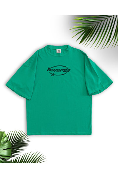 ZAVIXO -Women's Black Revers Stone Oversize T-Shirt 100% Cotton |   Comfortab...