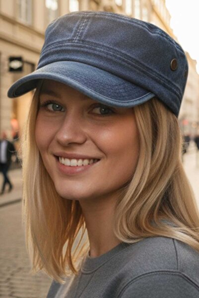 Uniquetrenders Pălărie tip șapcă Castro, 100% bumbac, vintage, pentru femei