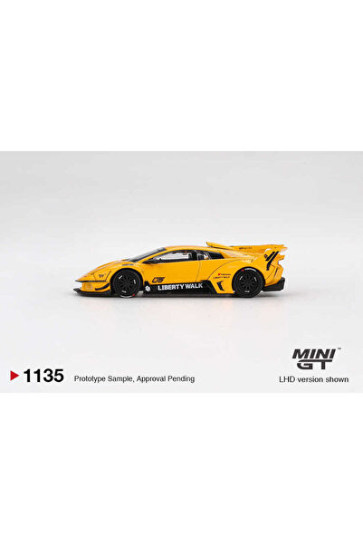 mini gt 1/64 1135 LB-Silhouette WORKS MURCIELAGO GT Evo Yellow