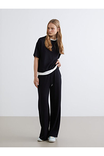 LC Waikiki Rmz Gi̇yi̇m Farkiyla Women's Thick Sweatpants with Waist Cord