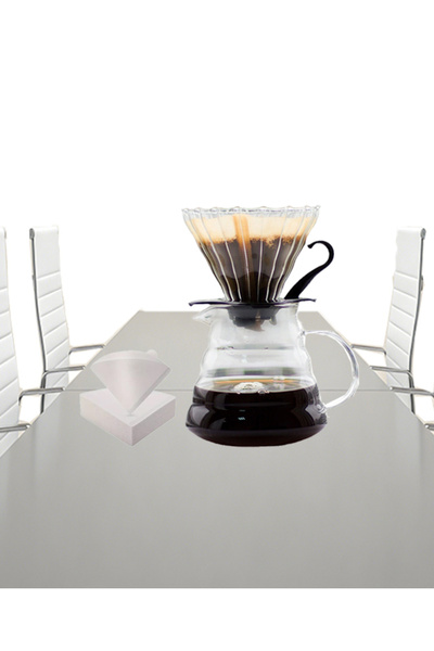 EHOME V60 Pour Over Coffee Filter Cup+200Pcs Coffee Filter Papers Set-Office-...