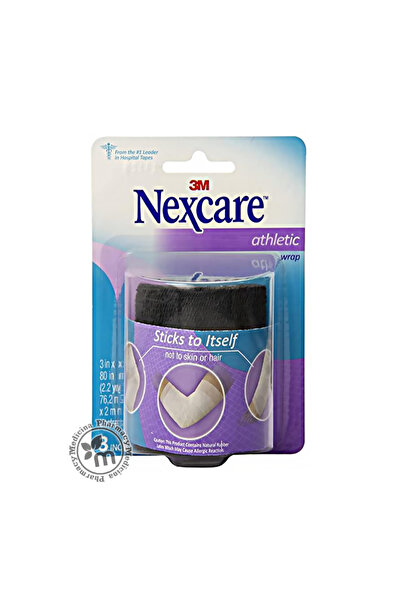 3M Nexcare 3M NEX ATHLETE/NO HURT WRAP BLACK 3X2.2 YARD