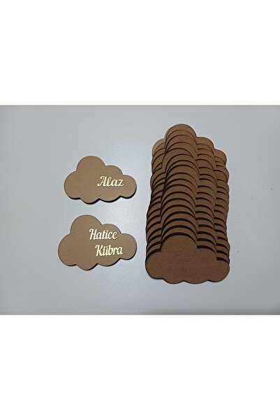 AHİ HAYAL ATÖLYESİ Bulut (8.5cmx6cm) Magnet Boyanabilir Ham mdf bulut + pleks...