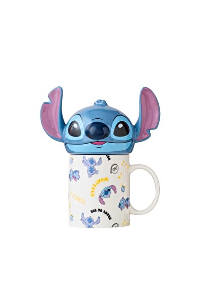 Disney Stitch Ceramic Mug With Lid