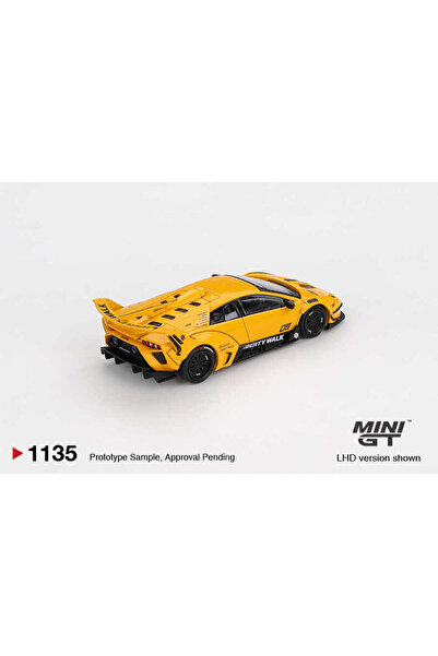 mini gt 1/64 1135 LB-Silhouette WORKS MURCIELAGO GT Evo Yellow
