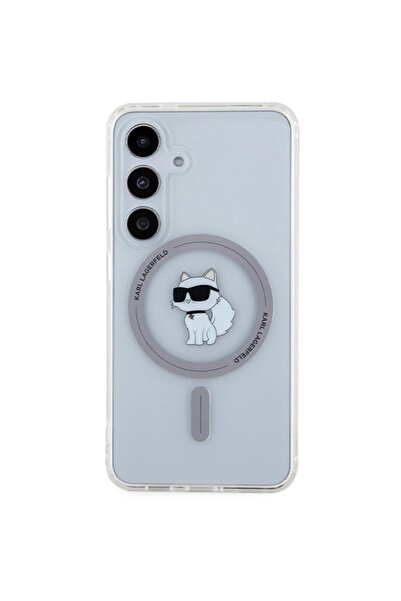 Karl Lagerfeld Choupette MagSafe Ring Case for Samsung Galaxy S24 Clear