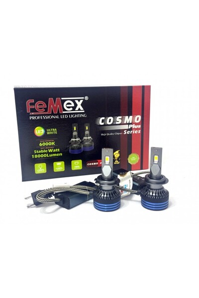 FEMEX Fiat Doblo D4 2015-2023 UZUN FAR LED AMPUL COSMO PLUS H7