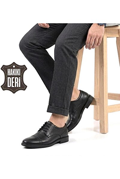MİRATERLİK ORTOPEDİK TERLİK VE AYAKKABI Men's Lace-Up Leather Shoes Orthopedi...