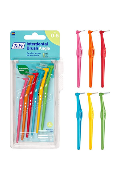 TePe 18244 INTERDENTAL BRUSH ANGLE MIX SIZE 0-5 6S