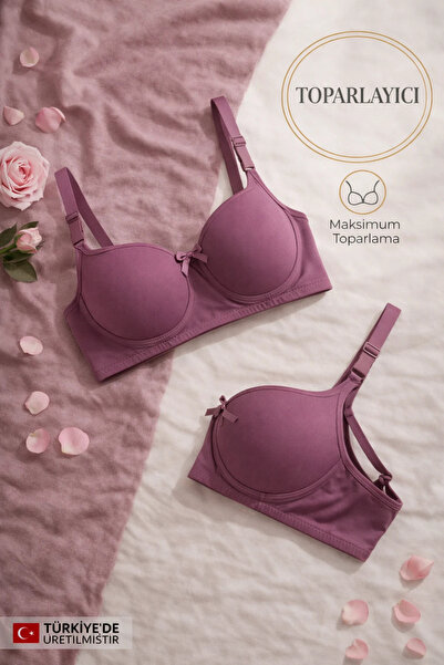 WINNERAIN Women's Plum Gathering Unpadded Underwire Bra