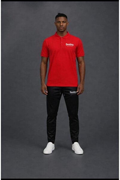 NOFLEN Men's Destiny Printed 2-Piece Polo Collar Scuba Tracksuit Set