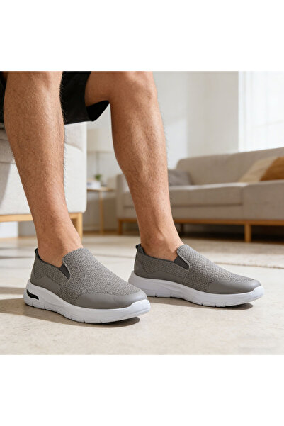 Tmall Pantofi sport bărbați, din material textil, B4076, Gri
