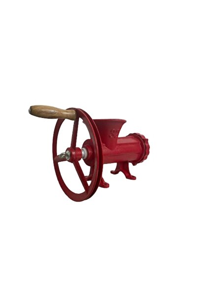 OEM Mașină de tocat carne manuală, JIA, Nr. 32, Roșu, Fontă