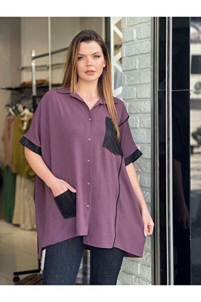 ZARİFSTORE Leather Pocket Casual Shirt