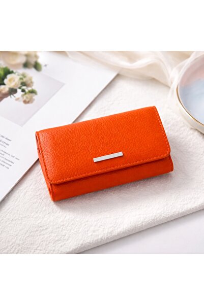 DERKON Portofel elegant de damă din piele naturală, de mărime medie, cadou