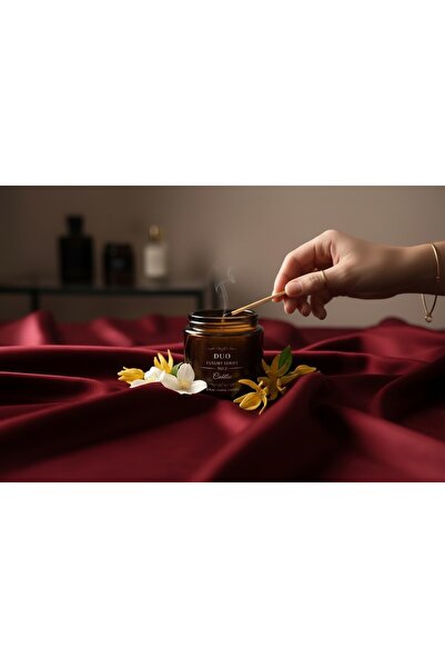 Cadillac El Yapımı Soya Wax Kokulu Mum - Yasemin ve Ylang Ylang - Dekoratif Aromaterapi Mum