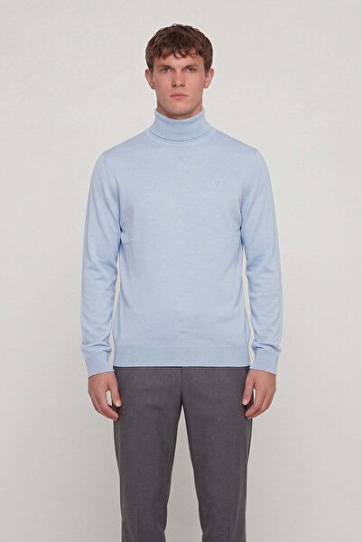 Giotelli سترة زرقاء بياقة صياد السمك مقاس 1/2