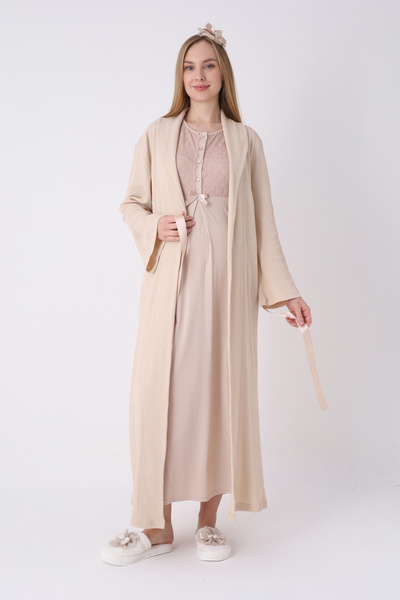 ERDENİZ TEKSTİL Σετ νυχτικών και ρόμπας εγκυμοσύνης – Σετ νυχτικών εγκυμοσύνη...