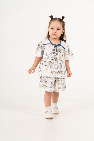 JNF kids Baby Girl Summer Floral Patterned Muslin Set