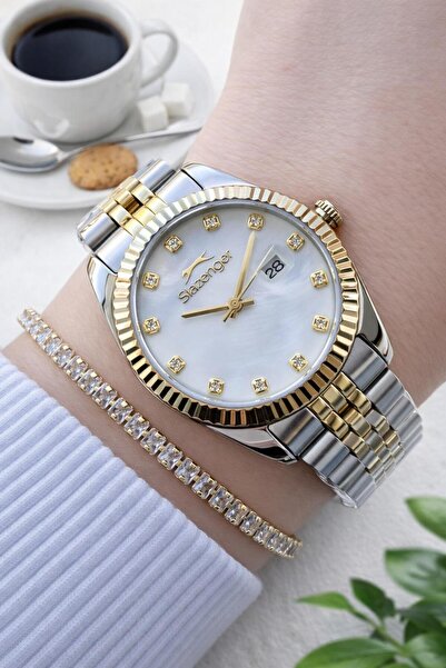 Slazenger Steel Cord 2 Year Warranty 5 Atm Water Resistant Women Wristwatch+B...