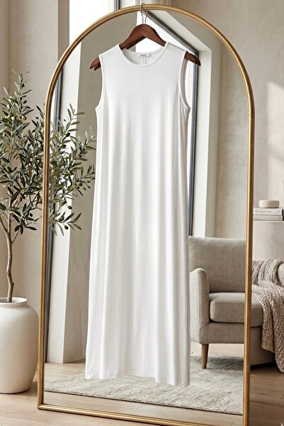 İMAJSTORE Duga haljina bez rukava, donja suknja, jupon, podsuknja, 100% pamuč...