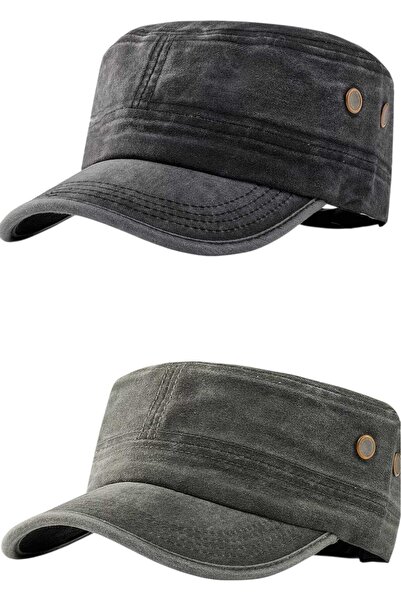 Uniquetrenders Unisex Vintage 100% βαμβακερό καπέλο Castro σετ 2 τεμαχίων