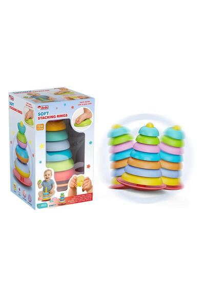 DEDE Rocking Colorful Rings Toy – Educational Balance Rings for Babies (12 Mo...