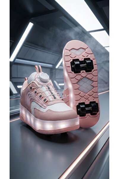 Vardem أحذية رياضية مضيئة مع عجلات وأحذية تزلج بعجلات، موديل تقويمي، عجلة سيل...