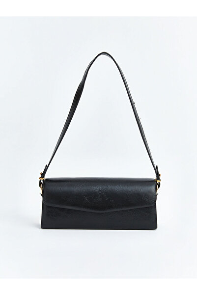 LC Waikiki Black Leather Look Women's Shoulder Bag