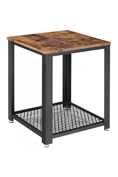 OEM Coffee Table Model Andre, 45x45x55 cm, Rustic Brown/Black