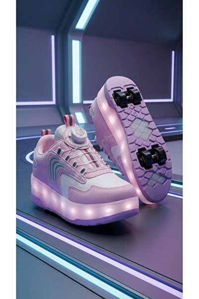 Vardem Patenli Işıklı Spor Ayakkabısı & Tekerlekli Sneakers Paten Ayakkabı Or...