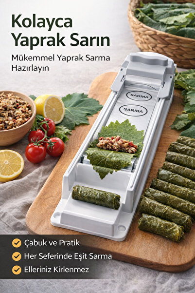 Lumindra 3 Kademeli Ayarlanabilir Yaprak Sarma Makinesi – Pratik Dolma Aparatı