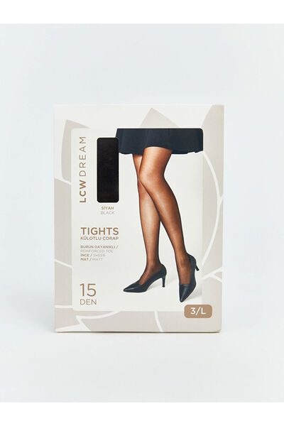 LC Waikiki Black 15 Denier Matte Women's Pantyhose