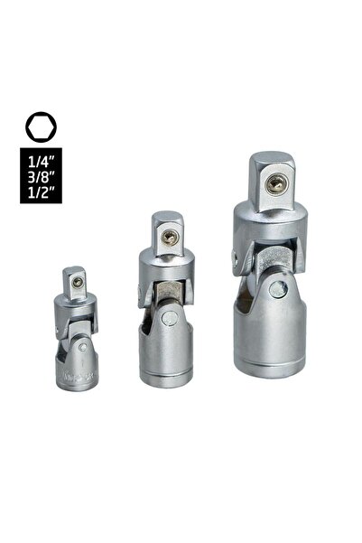 Titi 6548 Σετ Πολυχρηστικών Συνδέσμων Υποδοχής 1/4"-3/8"-1/2" (3 Τεμάχια)