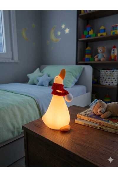 AYIŞIĞI KİTAP KIRTASİYE DAĞITIM Dokunmatik Sevimli Ördek Modelli USB Şarjlı L...