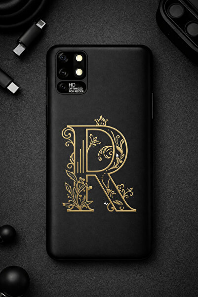 Reeder S19 Max Lüks Lansman Seri Kılıf Biye Silikon Kılıf Arka Kapak - R - Siyah