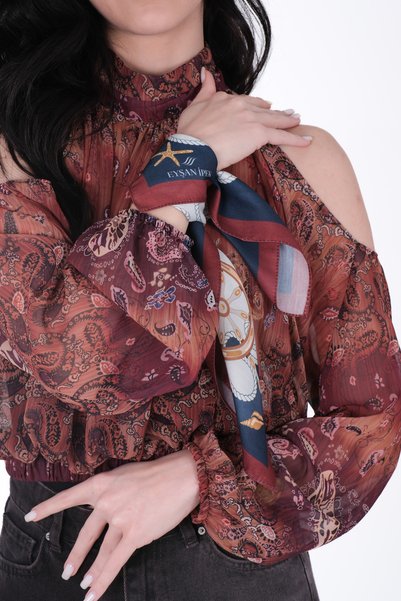 49eyşanipek Soft Mix Patterned Scarf