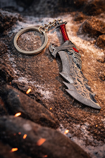 Alka Peluş God of War Kaos Kılıçları (Blades of Chaos) Anahtarlık – Zamak Tas...