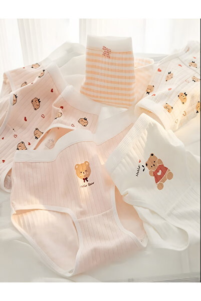 MAHLA 95% Cotton Panties Set, Stylish and Sweet Breathable Panties Set