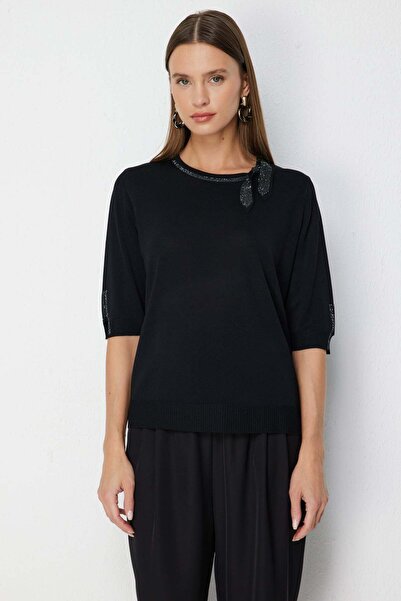 ON Μπλούζα με κοντά μανίκια και στολισμό από πέτρες