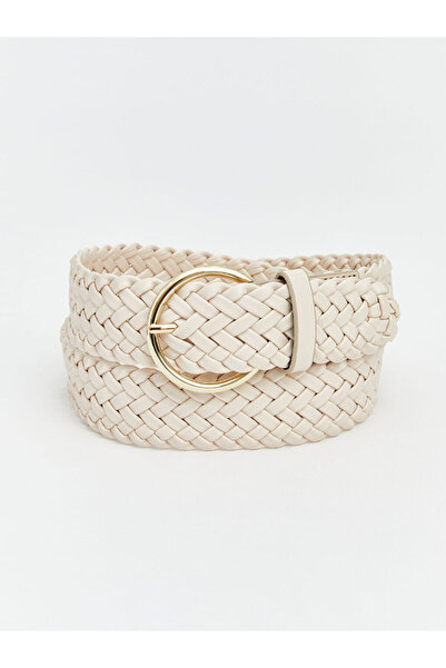 LC Waikiki Beige Knitted Patterned Women's Belt