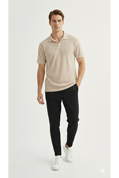 Fifty Color Premium Unisex Corduroy Polo Collar T-Shirt and Sweatpants Set