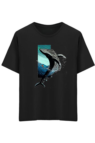 Rabona Fashion تي شيرت للأطفال مطبوع عليه Lord of the Sea - الحوت