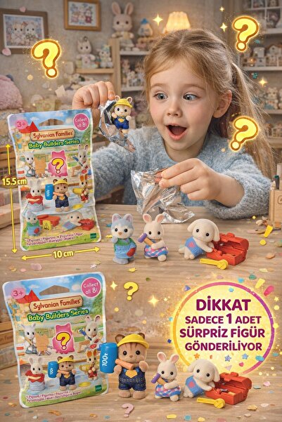 TOYFEST Sylvanian Families Baby Builders Sürpriz Paket İnşaat Temalı EPOCH Ko...